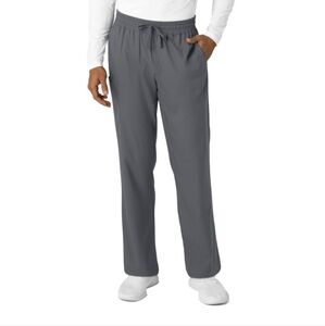 Wink Boundless Men's Pewter Gray Straight Leg Scrub Pants--Tall, Large